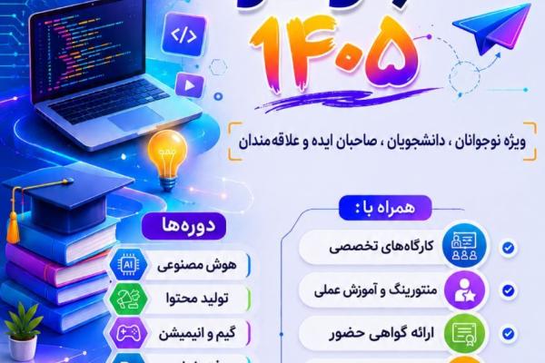 دوره تولید محتوا مدرسه تابستانه کسب و کار پردیس علم و فناوری شهرستان زهک